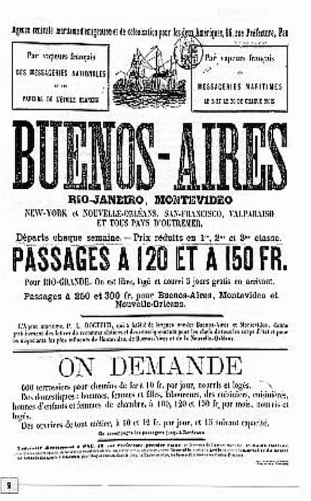 Affiche historique Buenos Aires